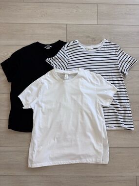 H&M MAMA Cotton Nursing T-Shirt Set of 3